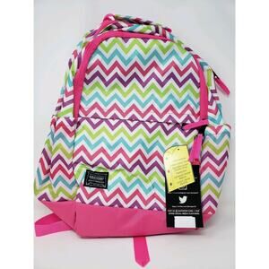 Eastsport Backpack Emma Computer Laptop Pocket Pink Multi Color Brand New Tags